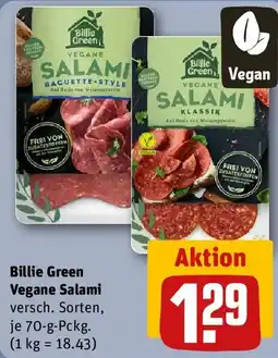 REWE Billie Green Vegane Salami Angebot