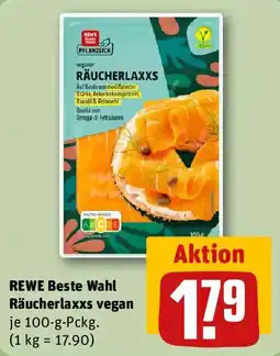 REWE Räucherlaxxs vegan Angebot