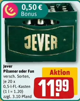 REWE Jever Pilsener oder Fun Angebot