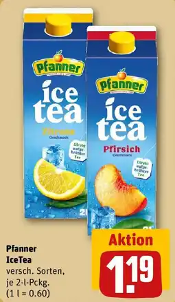 REWE Pfanner IceTea Angebot
