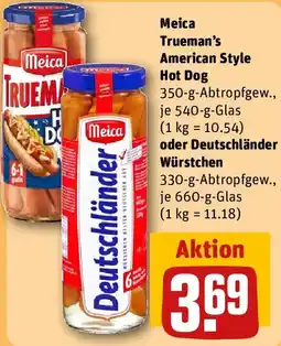 REWE Meica Trueman's American Style Hot Dog Angebot