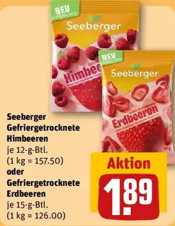 REWE Seeberger Gefriergetrocknete Himbeeren Angebot