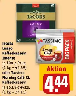 REWE Jacobs Lungo Kaffeekapseln Intenso Angebot