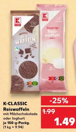 Kaufland K-CLASSIC Reiswaffeln Angebot
