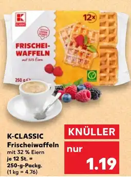 Kaufland K-CLASSIC Frischeiwaffeln Angebot