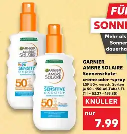 Kaufland GARNIER AMBRE SOLAIRE Sonnenschutz-creme oder -spray Angebot