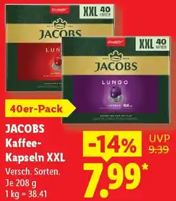 Lidl JACOBS Kaffee Kapseln XXL Angebot