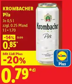 Lidl KROMBACHER Pils Angebot