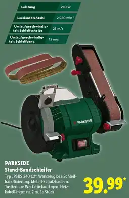 Lidl PARKSIDE Stand-Bandschleifer Angebot