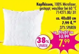 Möbel Boss Kopfkissen, 100% Microfaser, gesteppt Angebot