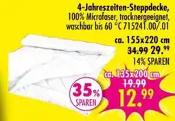 Möbel Boss 4-Jahreszeiten-Steppdecke Angebot