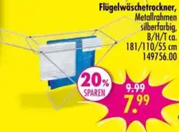Möbel Boss Flügelwäschetrockner, Metallrahmen silberfarbig Angebot