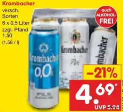 Netto Marken-Discount Krombacher versch. Sorten Angebot