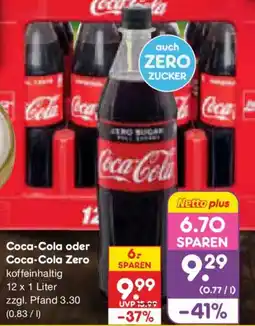 Netto Marken-Discount Coca-Cola oder Coca-Cola Zero Angebot