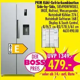 Möbel Boss PKM Kühlgfrierkombination Side by Side Angebot
