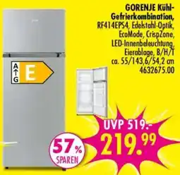 Möbel Boss GORENJE Kühl-Gefrierkombination Angebot