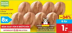 Netto Marken-Discount BACK STUBE Schnittbrötchen Angebot
