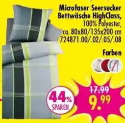 Möbel Boss Microfaser Seersucker Bettwäsche HighClass Angebot