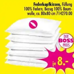 Möbel Boss Federkopfkissen Angebot
