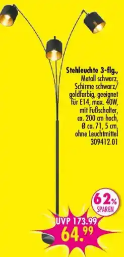 Möbel Boss Stehleuchte 3-flg. Angebot