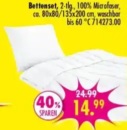 Möbel Boss Bettenset, 2-tlg., 100% Microfaser Angebot