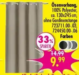 Möbel Boss Ösenvorhang Angebot