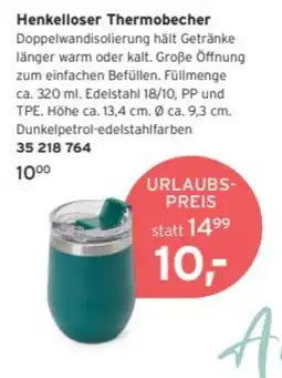 Tchibo Henkelloser Thermobecher Angebot
