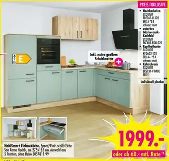 Möbel Boss NobiSmart Einbauküche, Speed/Flair, schilf/Eiche Angebot