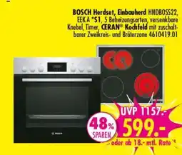 Möbel Boss BOSCH Herdset, Einbauherd HNDBOSS22 Angebot