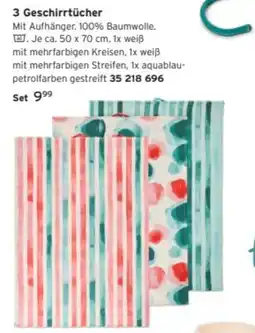 Tchibo 3 Geschirrtücher Angebot