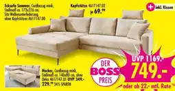 Möbel Boss Ecksofa Summer, Cordbezug mink Angebot