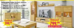 Möbel Boss Wohnwand Cortina, Eiche Nachb. Angebot