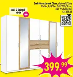 Möbel Boss Drehtürenschrank Diver Angebot