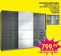 Möbel Boss Schwebetürenschrank Saigon Angebot