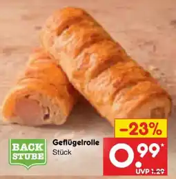 Netto Marken-Discount BACK STUBE Geflügelrolle Angebot