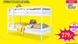 Möbel Boss Etagenbett Luisa, Kiefer teilmassiv weiß Angebot