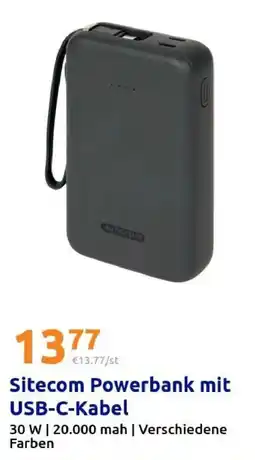 Action Sitecom Powerbank mit USB-C-Kabel Angebot