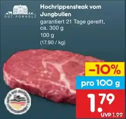 Netto Marken-Discount Hochrippensteak vom Jungbullen Angebot