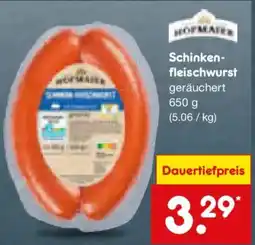 Netto Marken-Discount Schinken-fleischwurst geräuchert Angebot