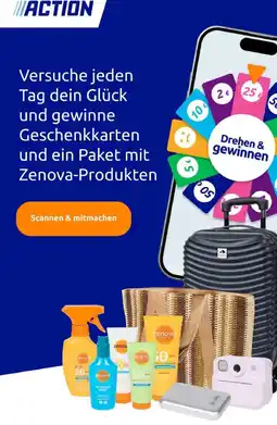 Action Geschenkkarten und Paket mit Zenova-Produkten Angebot