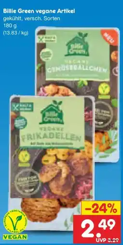 Netto Marken-Discount Billie Green vegane Frikadellen Angebot