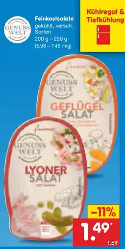 Netto Marken-Discount GENUSS WELT LYONER SALAT Angebot
