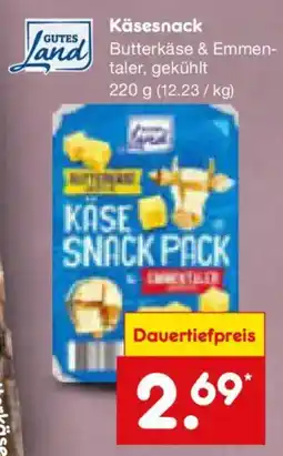 Netto Marken-Discount GUTES Land Käsesnack Butterkäse & Emmentaler Angebot