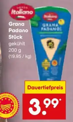 Netto Marken-Discount Italiano Grana Padano Angebot