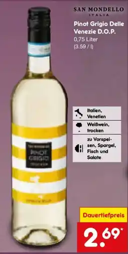 Netto Marken-Discount San Mondello Pinot Grigio Delle Venezie D.O.P. Angebot