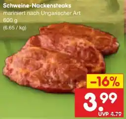 Netto Marken-Discount Schweine-Nackensteaks mariniert nach Ungarischer Art Angebot