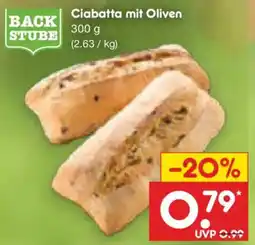 Netto Marken-Discount Ciabatta mit Oliven Angebot