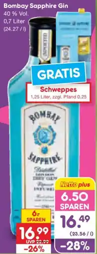 Netto Marken-Discount Bombay Sapphire Gin Angebot