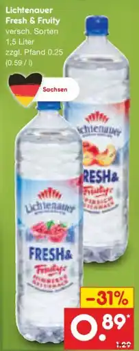 Netto Marken-Discount Lichtenauer Fresh & Fruity Angebot