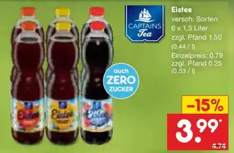 Netto Marken-Discount Captains Tea Eistee Angebot